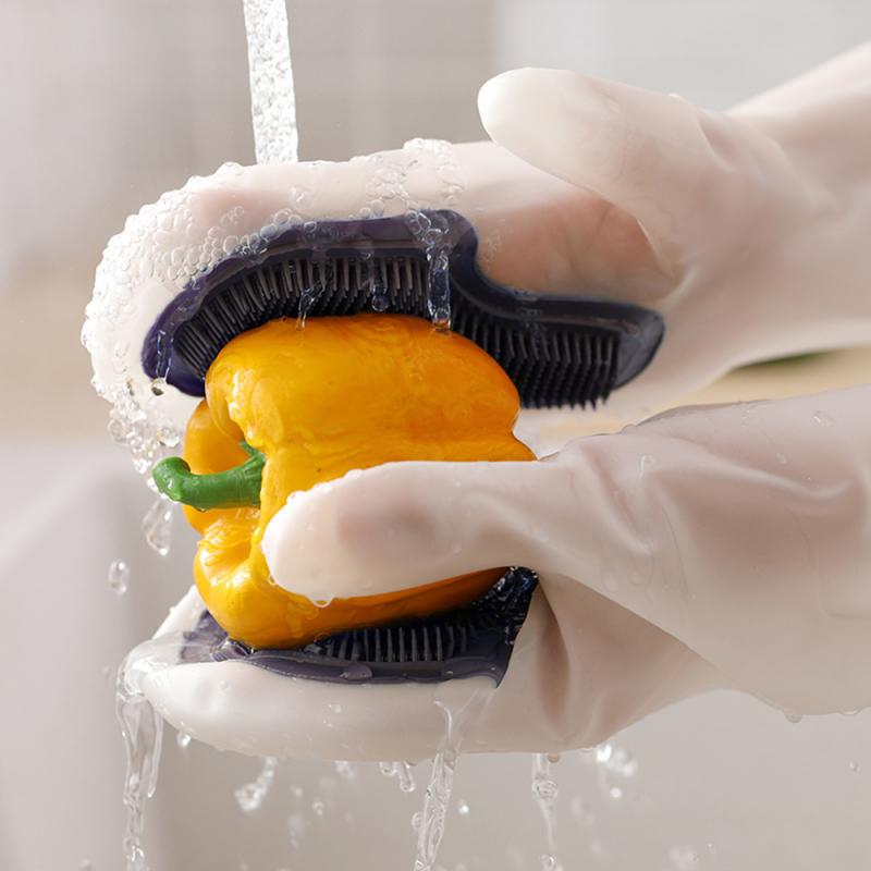 (🎄Christmas Promotion--48% OFF)Magic Silicone Dishwashing Gloves(Buy 2 get 1 FREE)