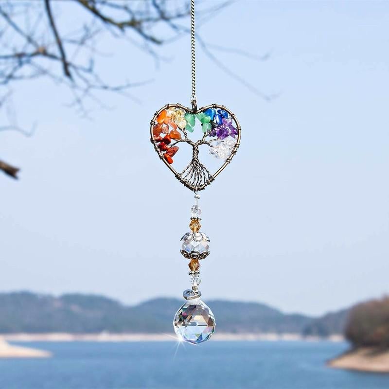 🔥Last Day Sale - 60% OFF🎁Crystal Wind Chime Tree Of Life Suncatcher⚡Buy 2 Get Free Shipping