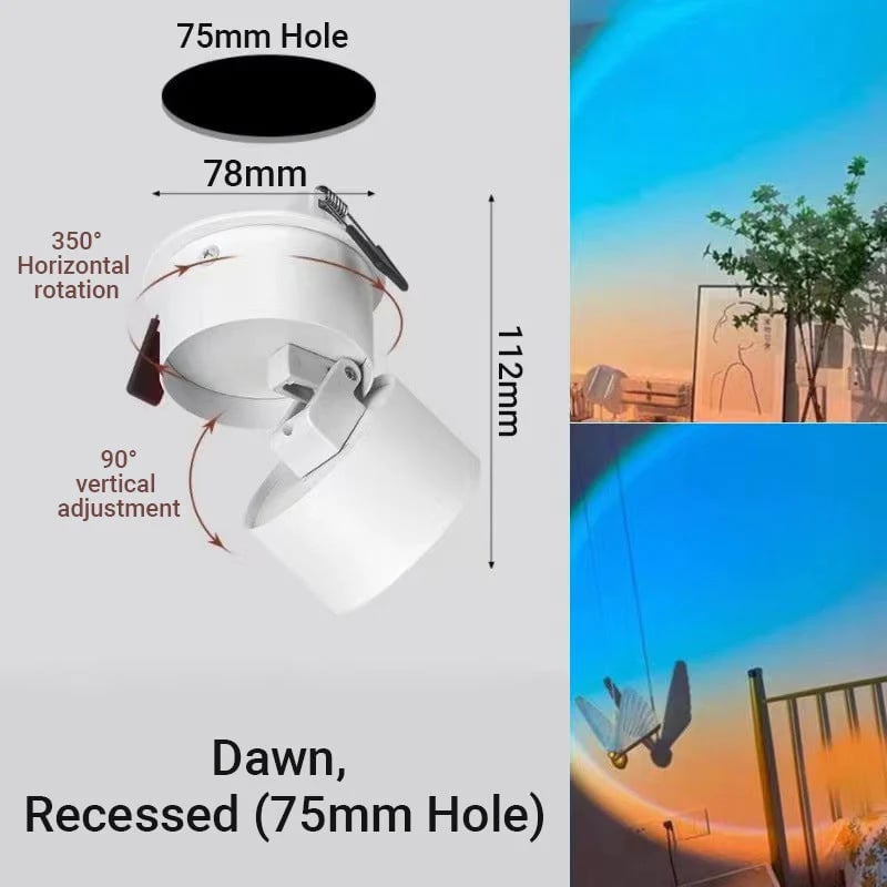 🎁TikTok Last Day Sale - 70% OFF🎁LED Sunset Projection Lamp,for Photography, Selfies, Parties - Home, Bedroom, Wedding, Camping, Valentine's Day, Halloween, Christmas Decor, Sunset Lamp