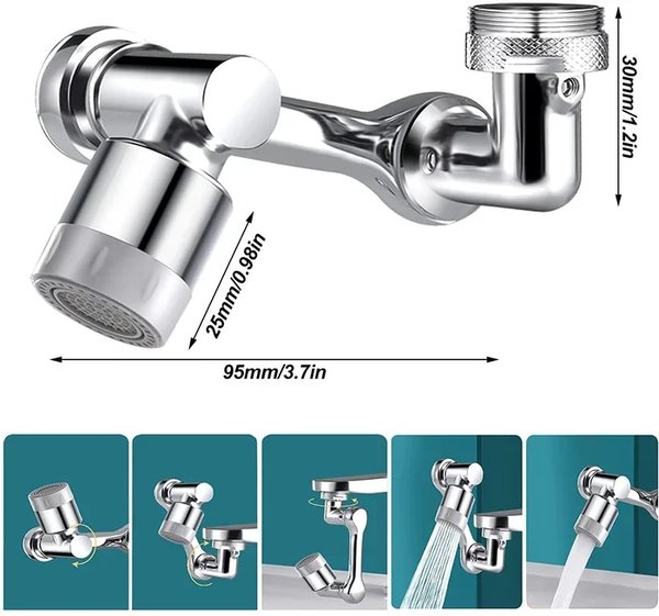 (🔥Hot Sale NOW- SAVE 48% OFF) ROTATING SPLASH FILTER FAUCET