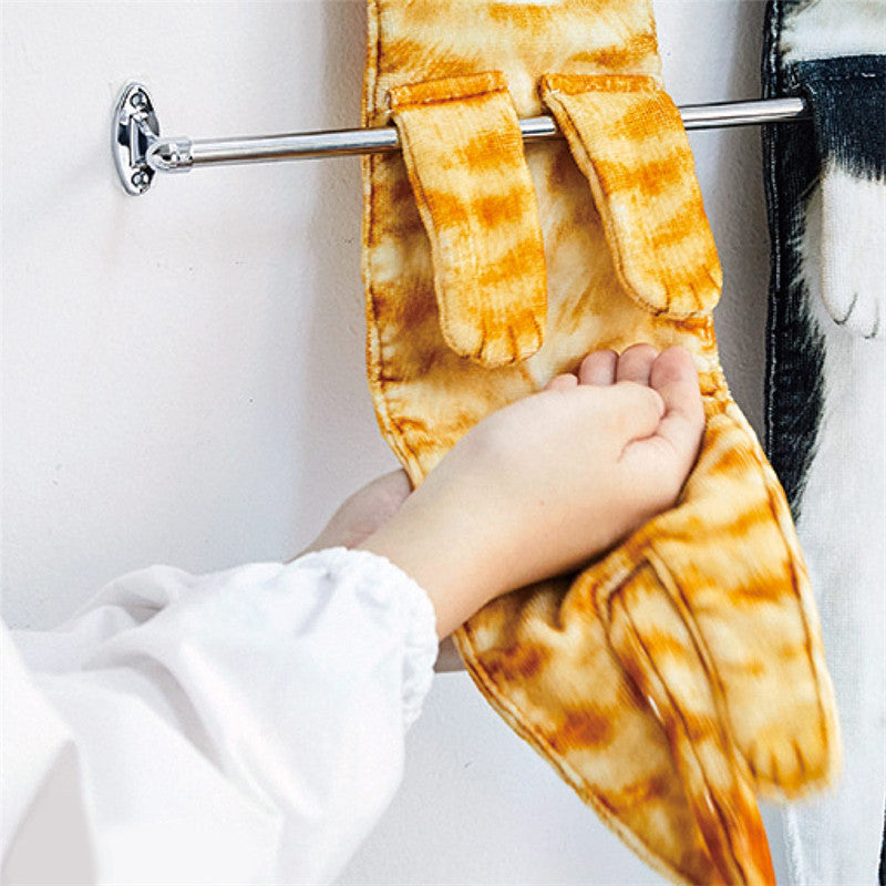 Cute Cat Hand Towel