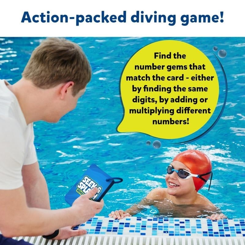 🎁TikTok Last Day Sale - 70% OFF🎉Skillmatics Pool Toys & Underwater Diving Game,Seek & Splash Numbers Gem