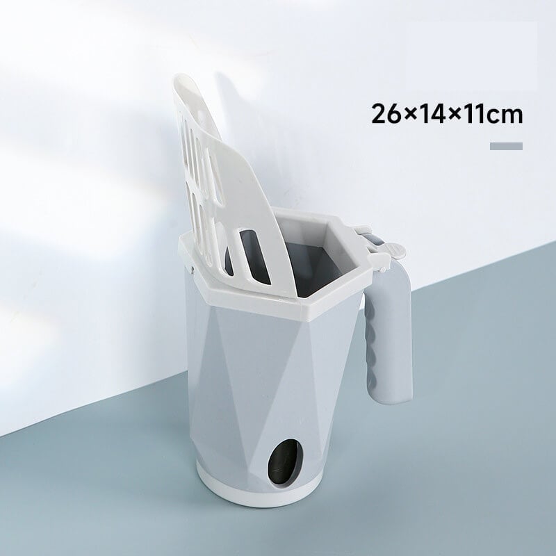 Integrated Cat Litter Shovel (With 1 roll of trash bag)
