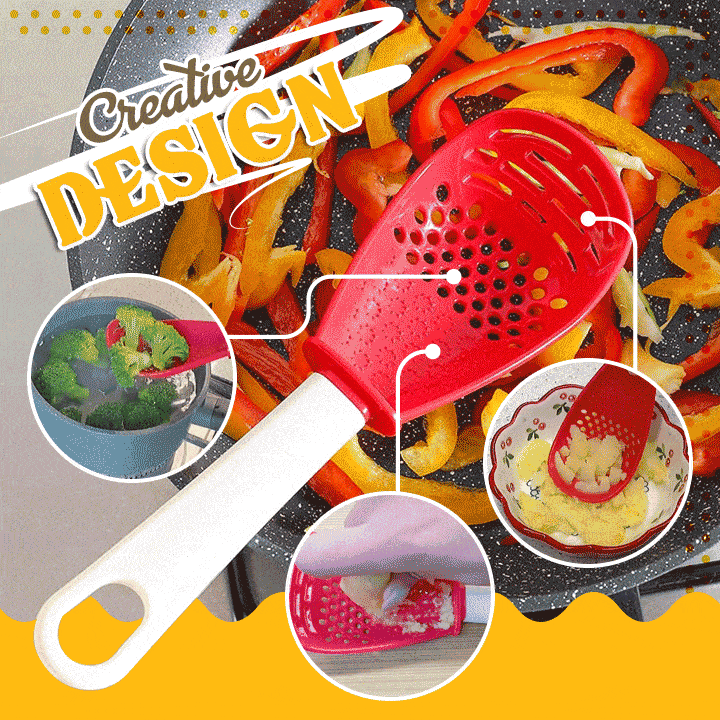 (🎄Christmas Hot Sale🔥🔥)Multifunctional Kitchen Cooking Spoon--buy 5 get 5 free & free shipping(10pcs)