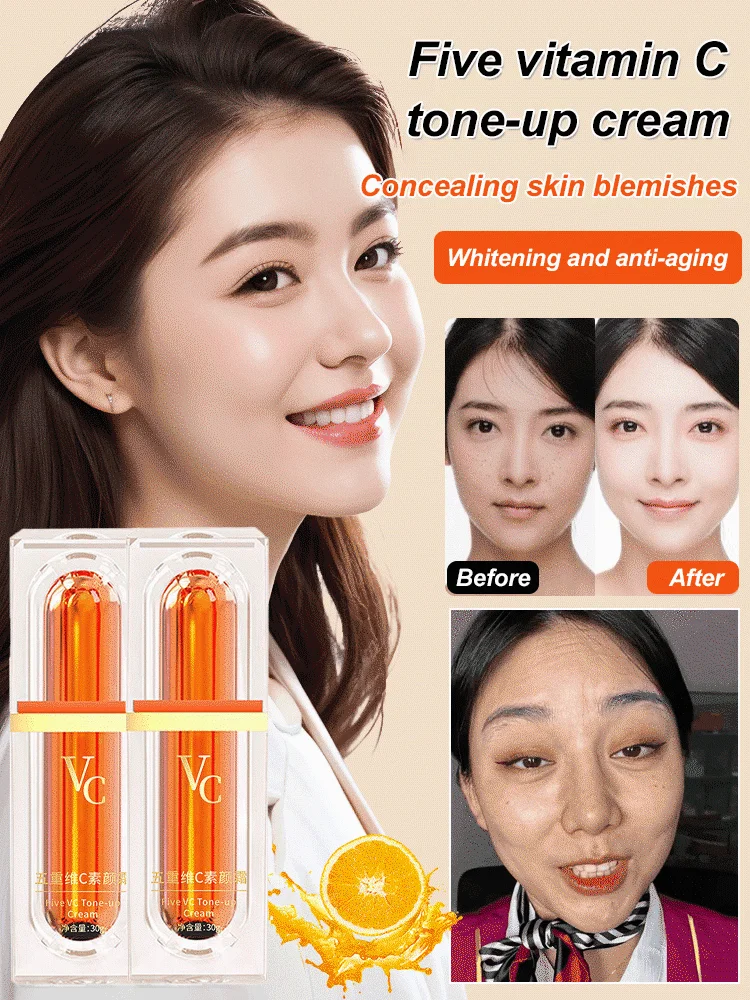 🔥Last Day 70% OFF Five vitamin C tone-up cream