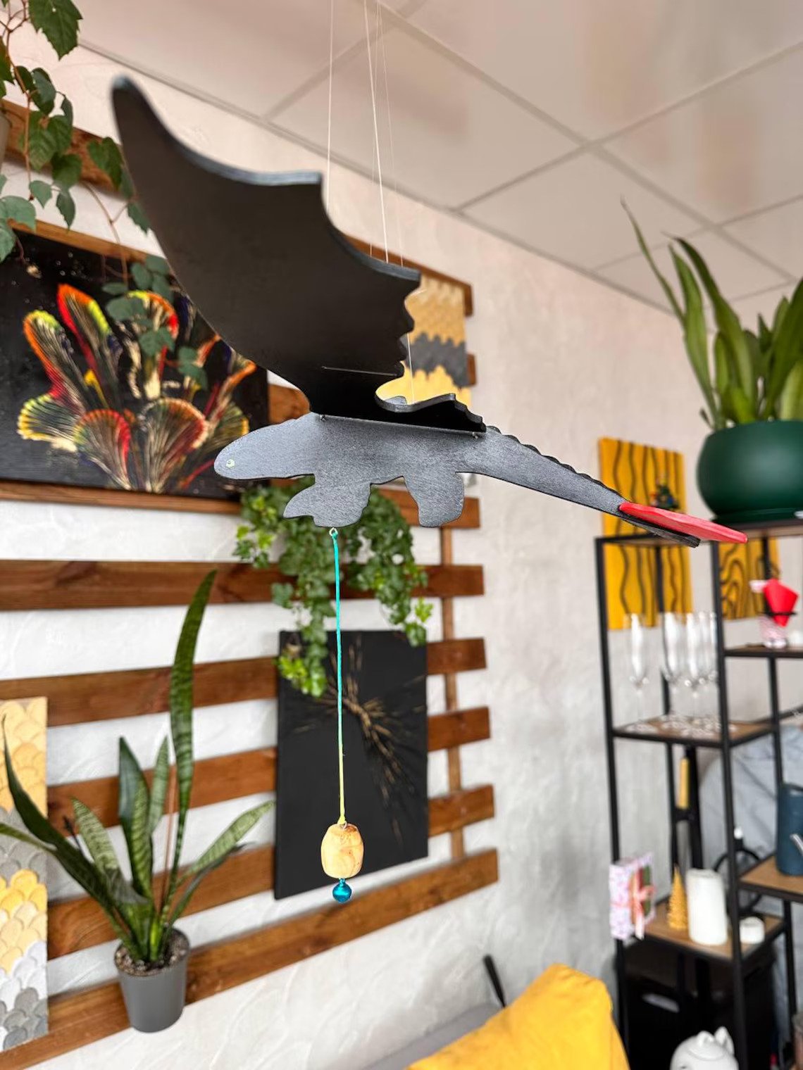 🎁TikTok Last Day Sale - 70% OFF🔥Elegant Handcrafted Wooden Flying Dragon for Garden and Indoor Decor