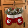 Handmade Christmas Mitten Wreath