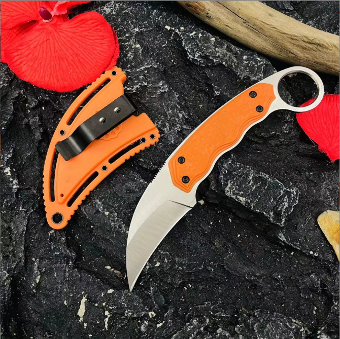 Survival Karambit Knife - Curved Security Belt Knife