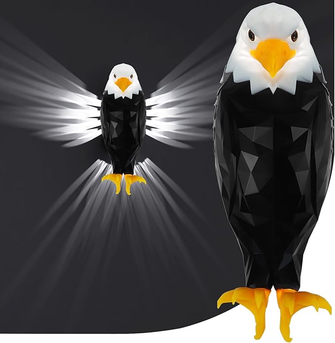 🔥Last Day Promotion - 70% OFF🎁🦅-3D Bald Eagle Wall Light