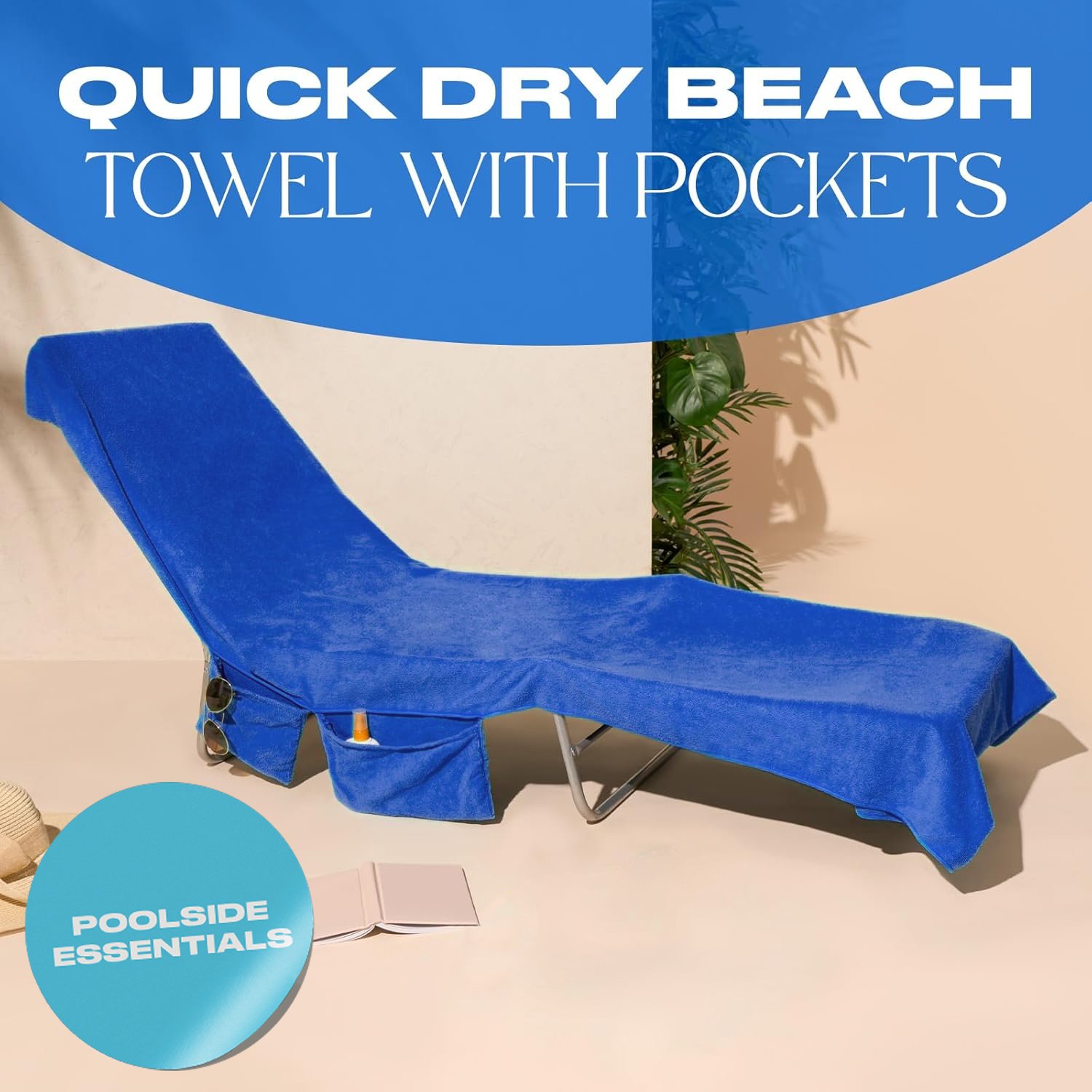 🔥Summer Hot Sale 70% OFF🎁Sun Lounger Towel in Bag with Pockets Storage