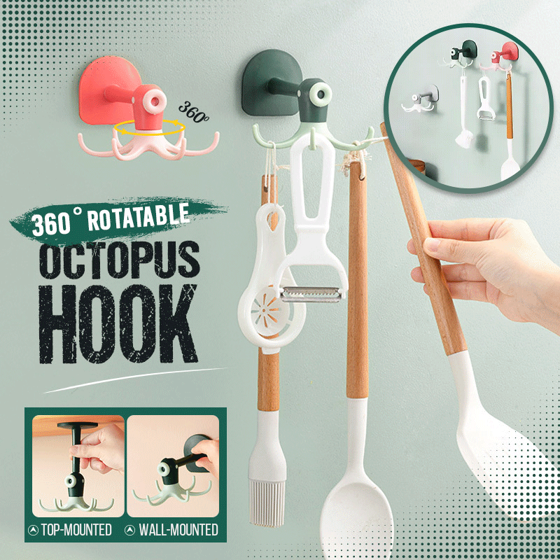 (🔥Last Day Promotion - 48% OFF) 360° rotatable octopus hook, Buy 2 Get Free Shipping