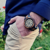 ⌚Wooden Engraved- Viking Compass Vegvisir Watch