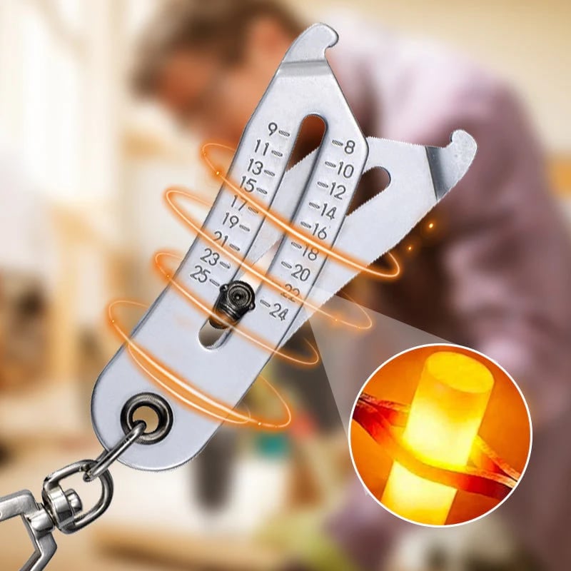 ✨HOT SALE 49% OFF✨Portable Precise Thread Size Checker Keychain