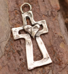 ✝️100% handgefertigtes Silberkreuz Heilendes Herz(Handmade®)
