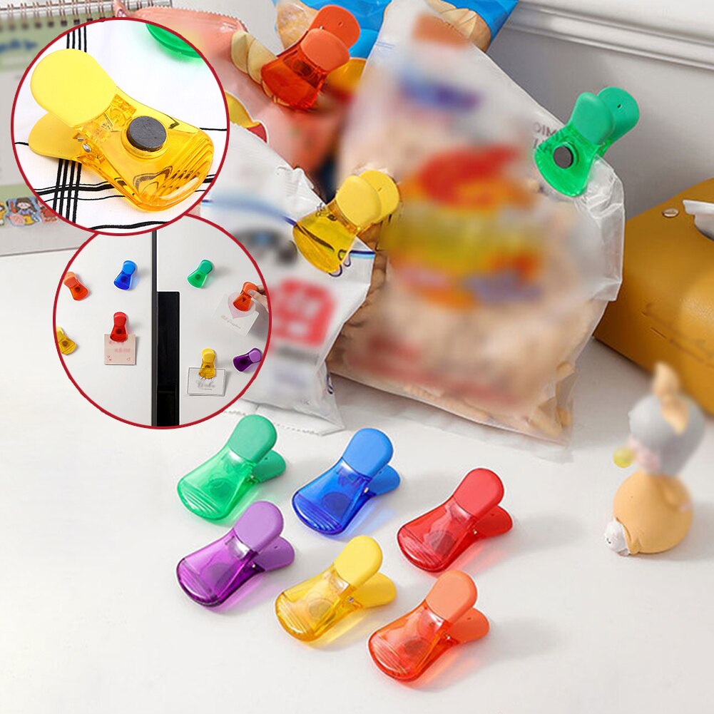 (🌲Early Christmas Sale - 48% OFF) Colorful Magnetic Food Sealing Clips - Buy 6 Get 12 Free Now!