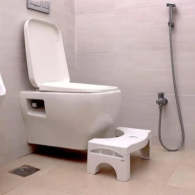 🩺👨🏻‍⚕️🚽Foldable Toilet Stool for family – Portable Squatting Poop Stool with Air Freshener Holder, Space-Saving Bathroom Step for Better Digestion & Odor Control with Doctor's Approved 🩺👨🏻‍⚕️🚽