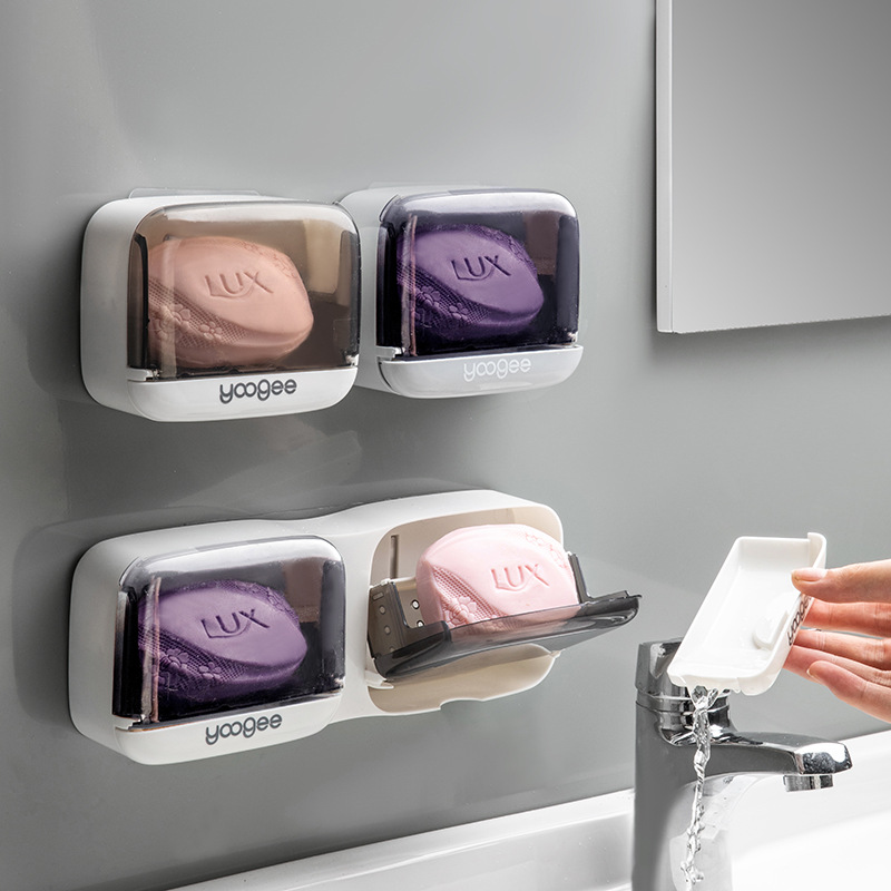 (🌲Early Christmas Sale- SAVE 48% OFF)Luxury Wall Mounted Soap Box With Flip Lid(buy 2 get free shipping)