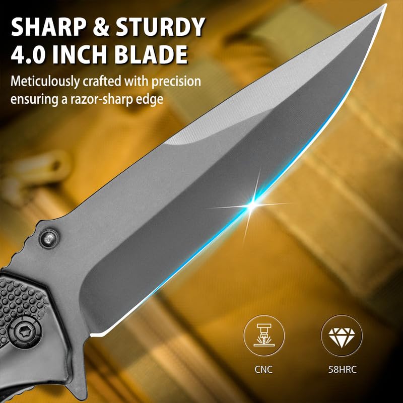 5-in-1 Multitool Folding Knife with Glass Breaker