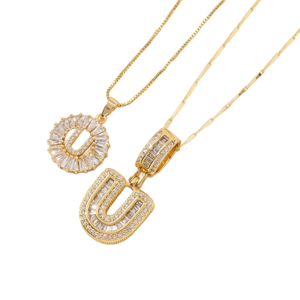 [LAST DAY 49% OFF]  🔥Initial Letter Pendant Necklaces - 2 Pack