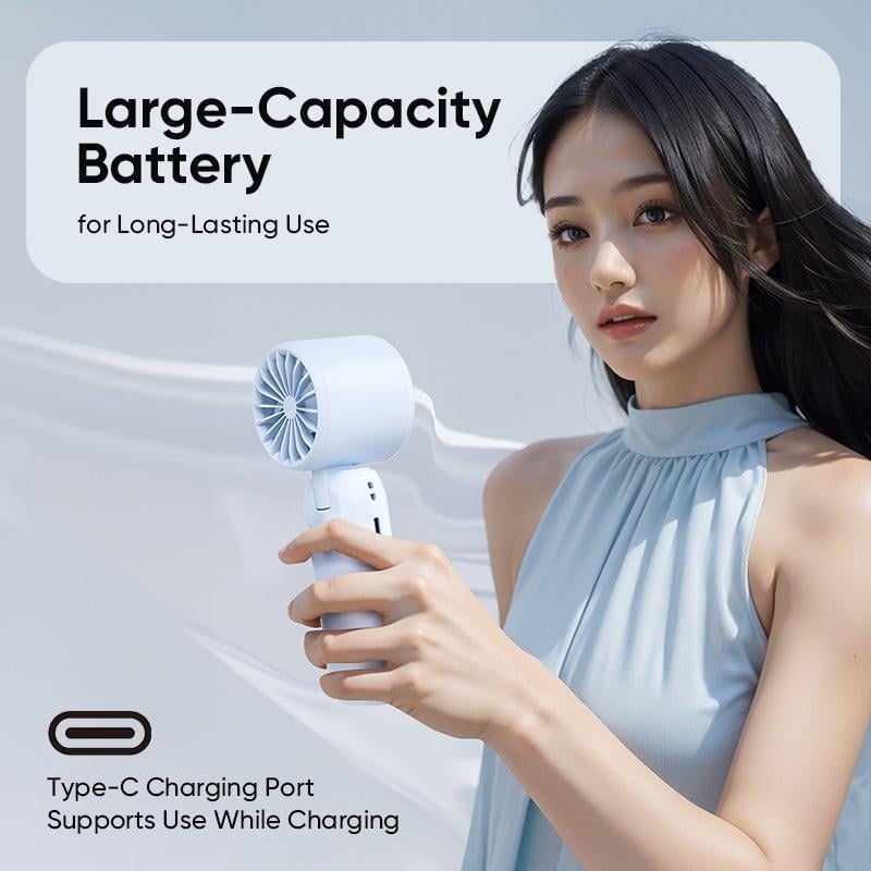 🔥 3-in-1 Mini Turbo Fan with Digital Display – Ultimate Portable Cooling Anywhere!🌪️
