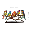 🎖️July 4th Flash Sale: 50% OFF Sitewide! 💕 <strong>Handmade</strong>🌈Colorful Birds on Branch Desktop Ornaments, Buy 2 Save 10%