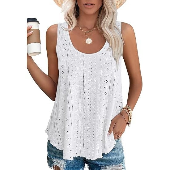 🔥Heißer Verkauf 70% Rabatt🔥Women's Vest ärmellos Rundhalsausschnitt Casual Sommer