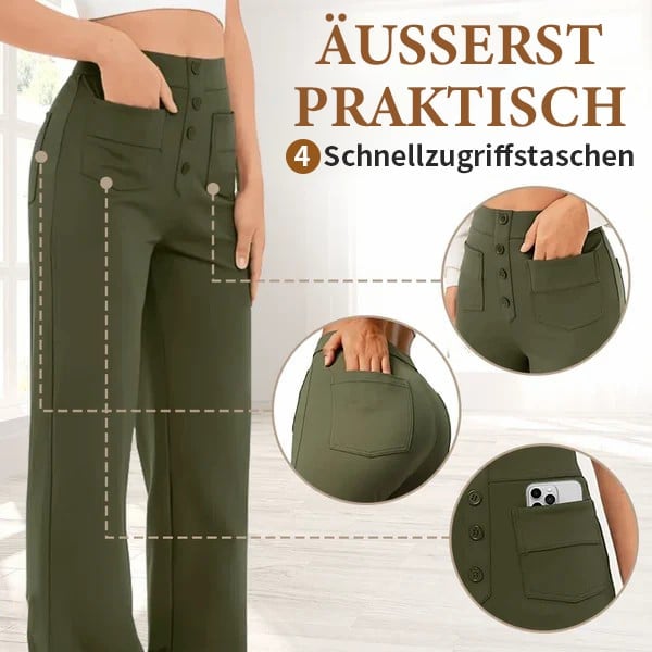 🔥Letzter Tag 49% Rabatt🔥Lässige Stretch-Hose mit hoher Taille für Frauen