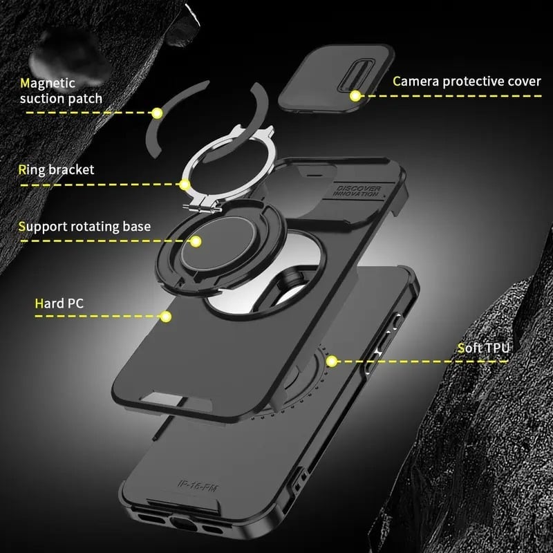 🔥Letzter Tag Verkauf 49% Rabatt🔥Handyhülle mit verschiebbarer Kameraabdeckung für iPhone 16 15 14 13 12 Pro Max