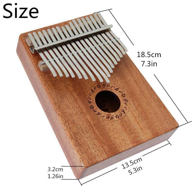 17 Keys Handcrafted Kalimba Instrument African Finger Thumb Piano