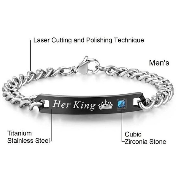 (💝Early Valentine's Day Sale💝!- 50% OFF)Her King & His Queen Bracelets--Buy 2 free shipping