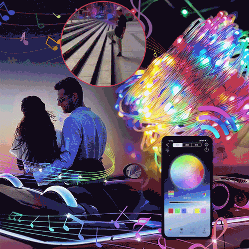 (🎁2024 Neujahr Heißer Verkauf🎁Letzter Tag- 49% OFF💦)💡🌈Bunte Fernbedienungslichter😎