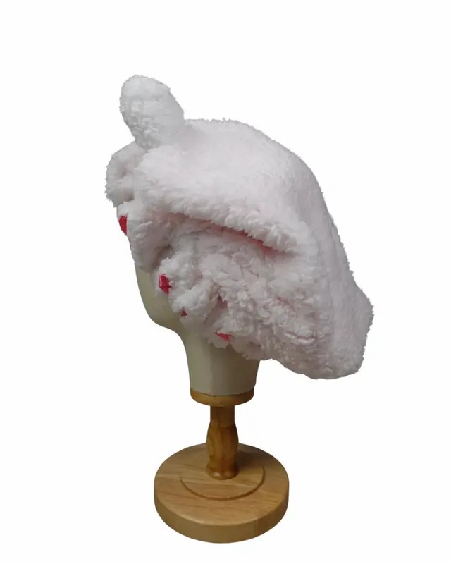 Handmade Cute Teddy Satin Bonnet for Curly Hair