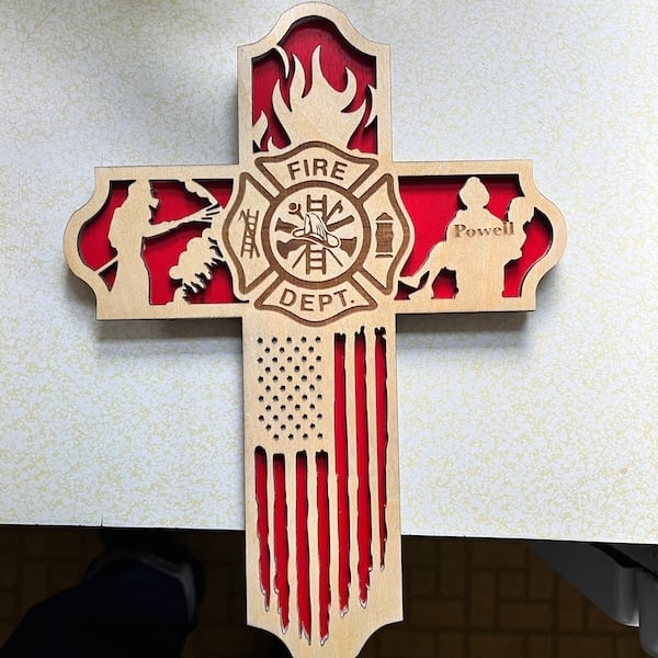 🎁Best Gift for firefighter | wooden Cross, first responder