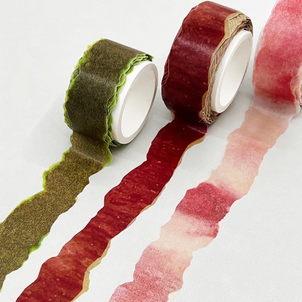 🔥LAST DAY 50% OFF - Realistic Fruit Peel Washi Tape🍏🍑🥝