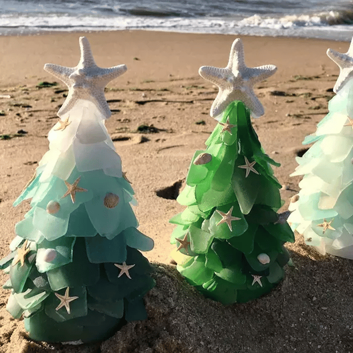 (🔥2024 BEST GIFT TO FAMILY🔥)🎄Sea Glass Christmas Tree