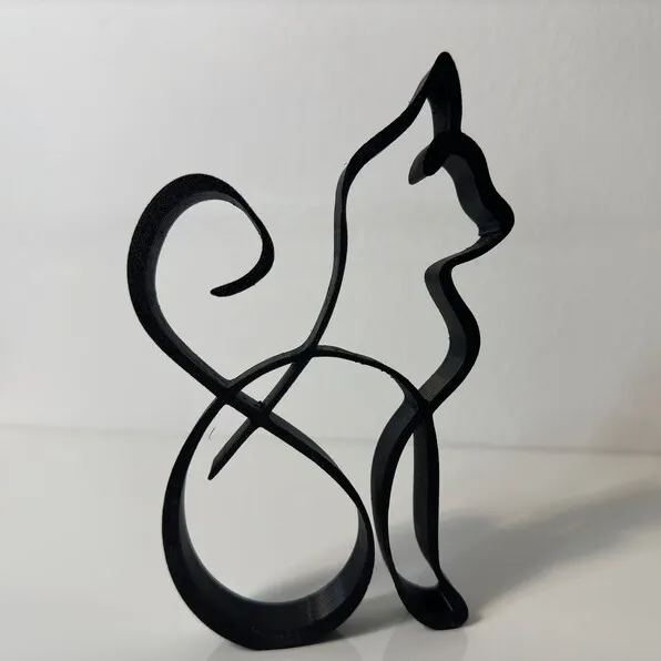 Cat Minimalistic Sculpture