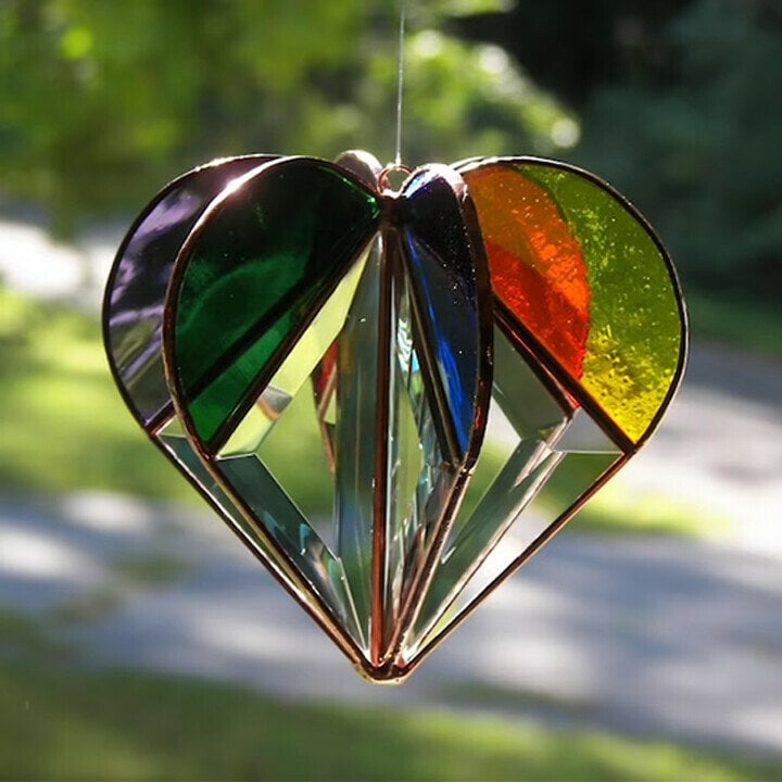 🔥Hot Sale 48% OFF🔥Multi-sided Heart Colourful Decoration