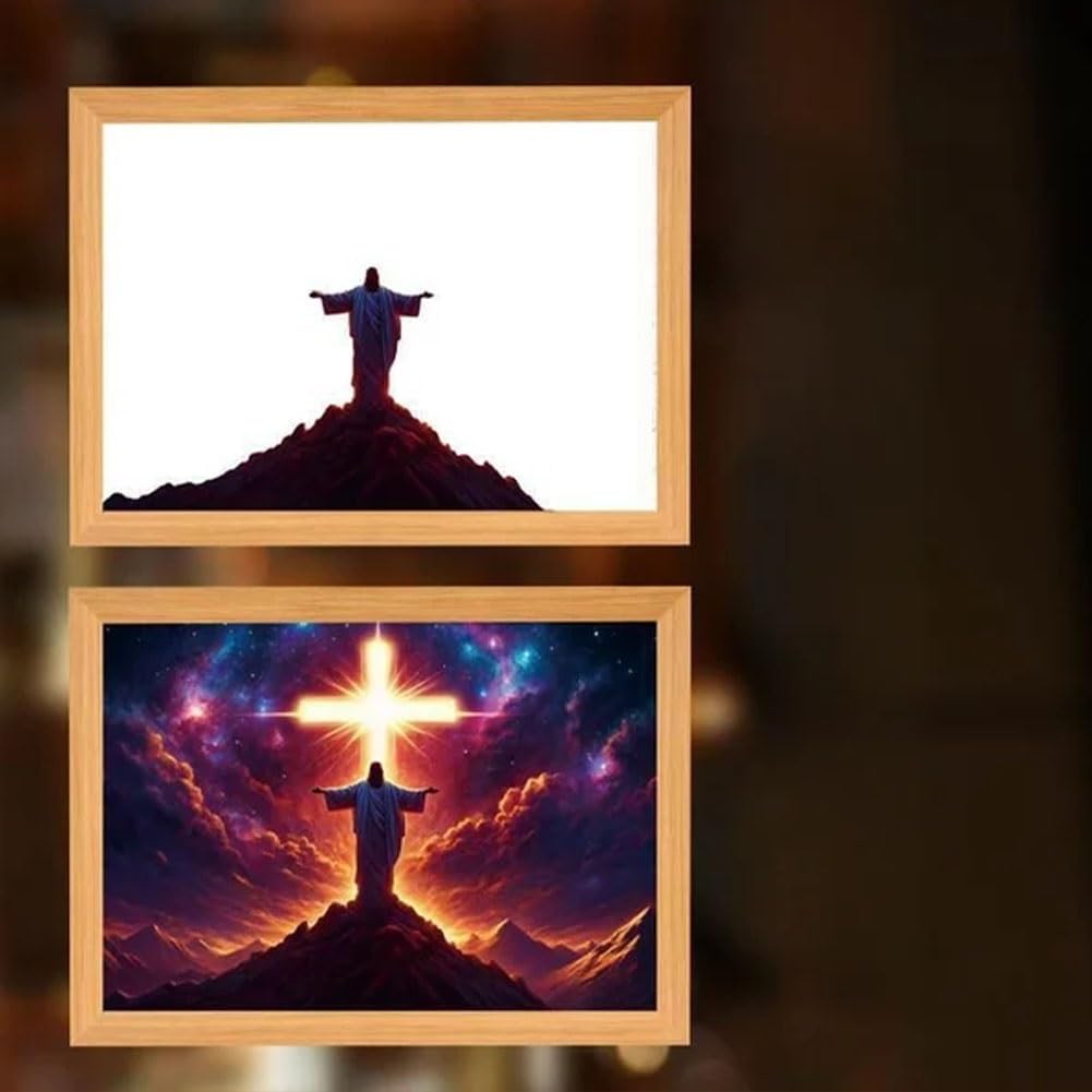 🔥Last 4 hours Sale: Save 60%- ✝🙏He Is With Me -- The Jesus Lamp