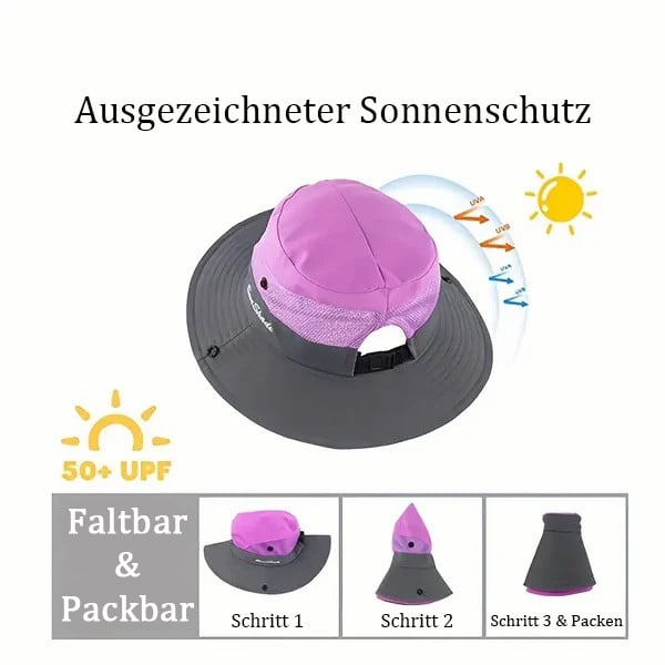 (🔥Frühsommer-Verkauf: 49 % RABATT) -  Anti UV faltbarer Sonnenhut🎁