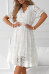 Women's V-neck Lace Hollow Dress