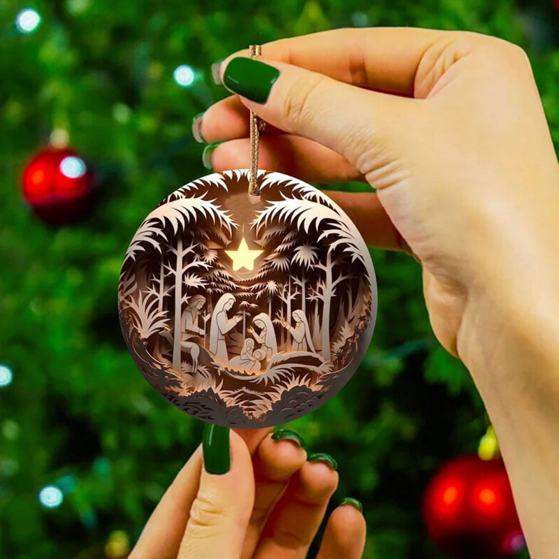 🎄Nativity Christmas ornament(2D flat printing)