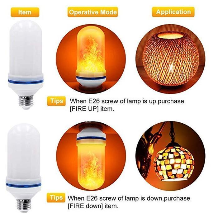 🔥Last Day 49% OFF - 🔥LED Flame Effect Light Bulb-With Gravity Sensing Effect