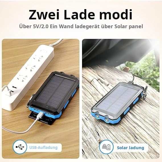 🔥Letzter Tag 50% RABATT-20.000 mAh Solarladegerät-Powerbank
