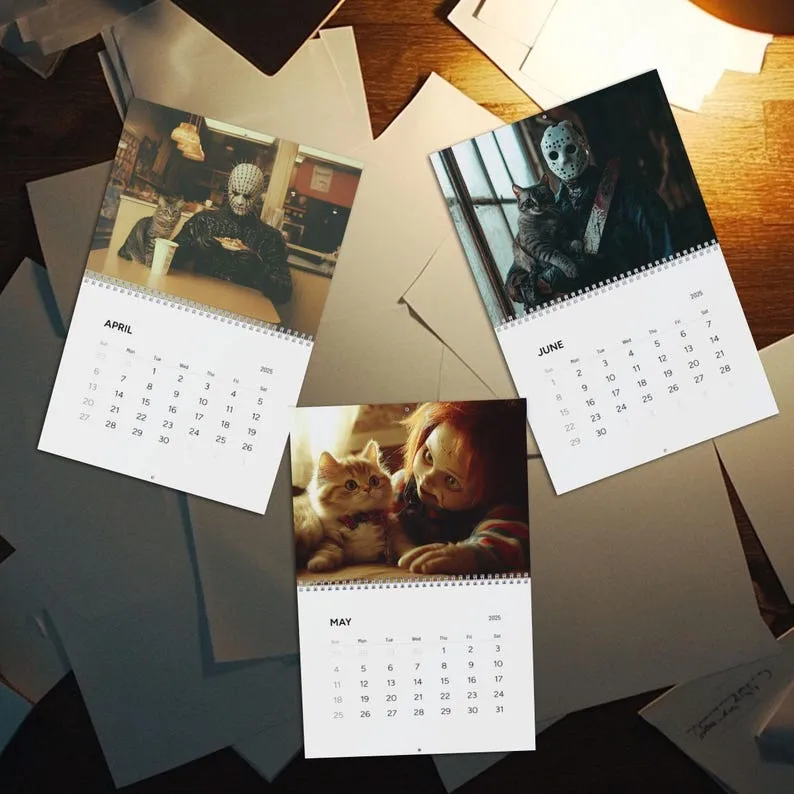 Horror movies and cat calendars