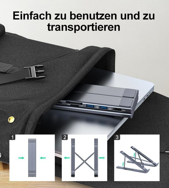 🔥Letzter Tag Verkauf 49% Rabatt  💻 8-in-1 USB-C Laptopständer