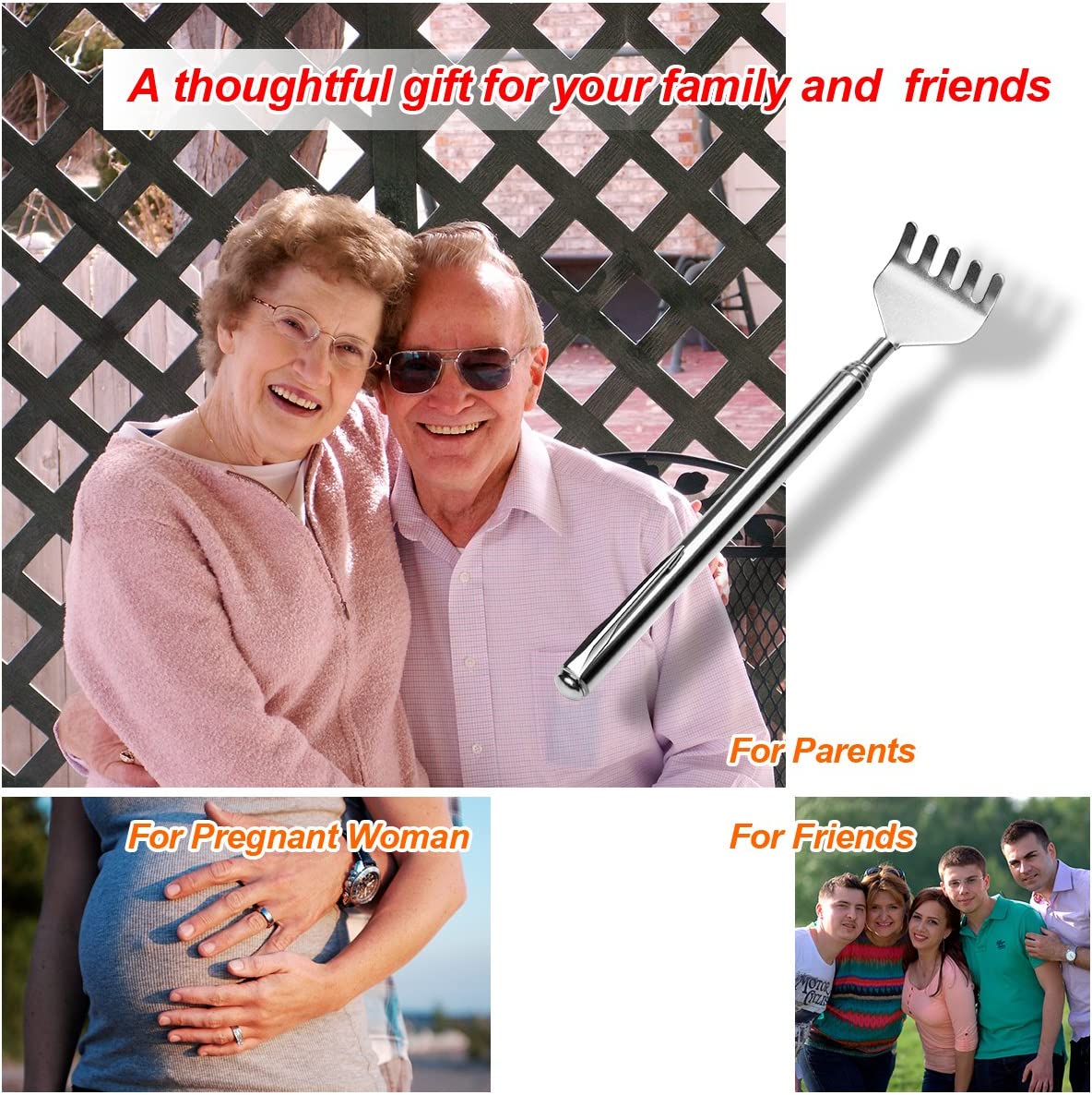 (🔥HOT SALE TODAY - 50% OFF) Stainless Steel Telescopic Back Scratcher