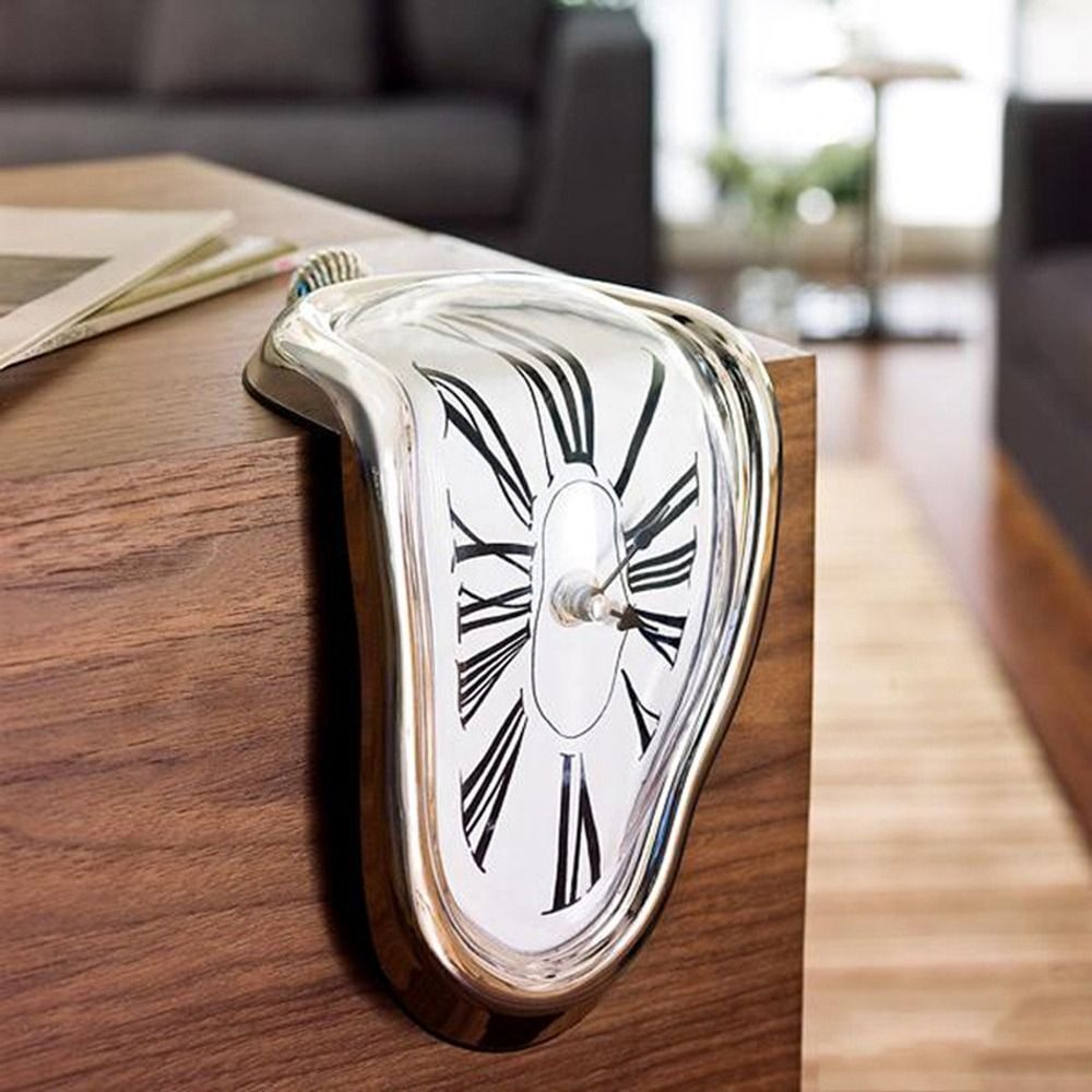 🔥Last Day Promotion- SAVE 70%🎄-Electronic Twisted bell Melting Mute Clock Retro Wall Clocks for Home Decor【🔥Buy 3 Save 20％ off＆Free shipping🔥】