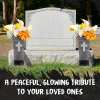 🎁TikTok Last Day Sale - 70% OFF🔥Solar-powered cross angel flowerpot solar-powered cemetery vase with LED