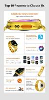 🔥Last Day Promotion- SAVE 70%🎄G9 Ultra Pro Series 8 Smart Watch Gold Edition With 3 Extra Strap