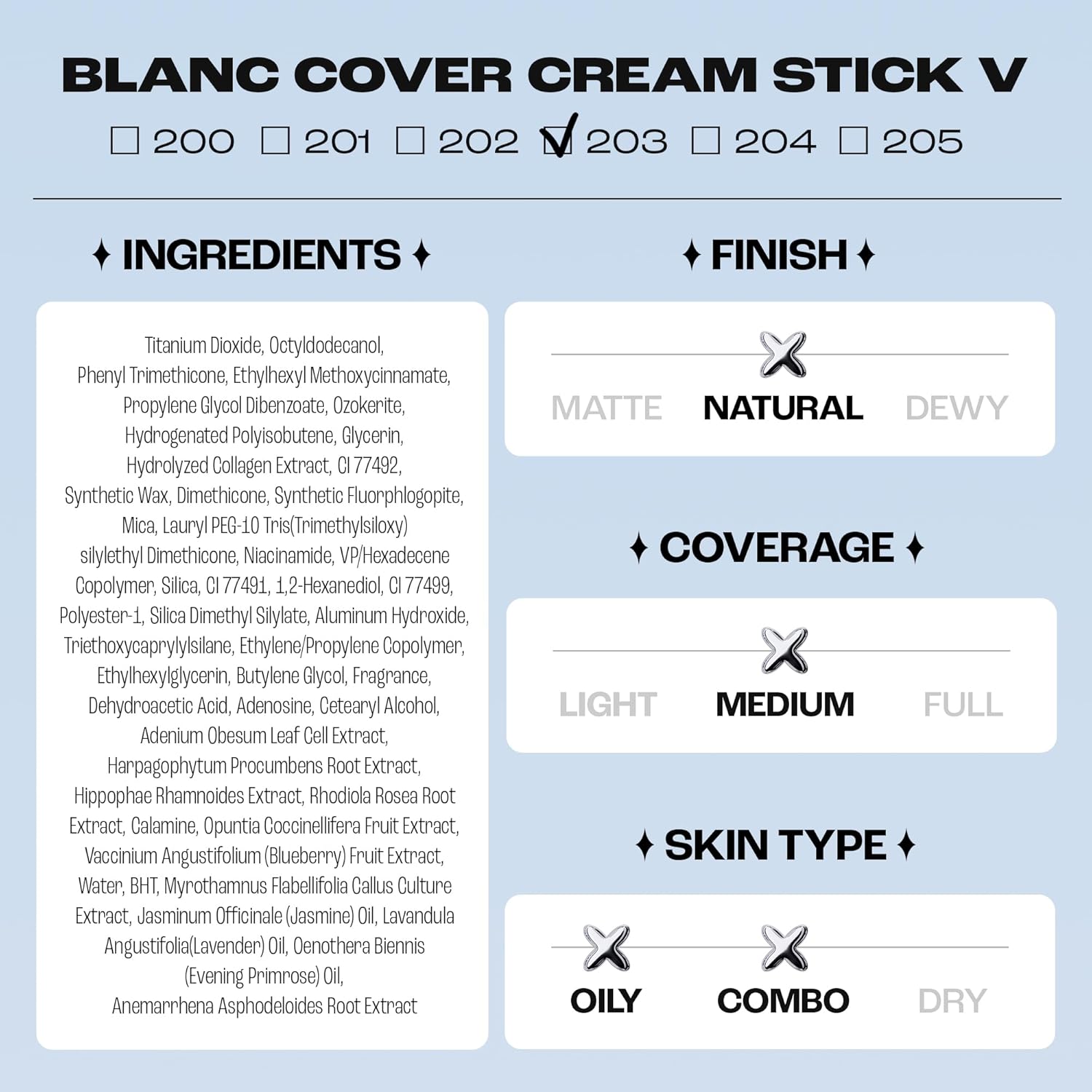 🎁TikTok Last Day Sale - 70% OFF🎉Meet the Blanc Cover Stick V — Your All-in-One Beauty Essential!